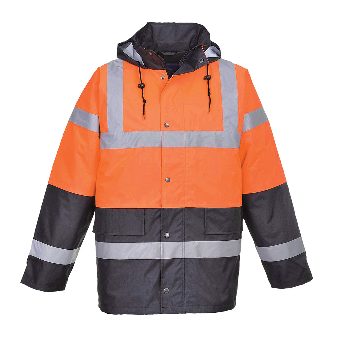 Hi-Vis Kontrast Winter Verkehrsjacke - Orange (ORR)