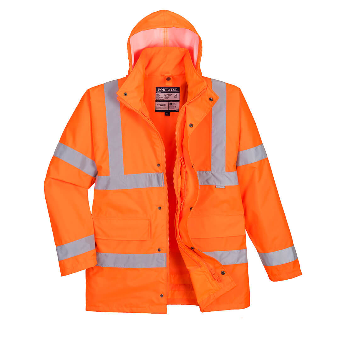 Hi-Vis 4-in-1 Verkehrsjacke - Orange (ORR)