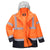 Hi-Vis 4-in-1 Kontrast Verkehrsjacke - Orange/Marine (ONR)