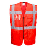 Berlin Hi-Vis Exekutiv Weste - Rot (RER)
