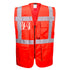 Berlin Hi-Vis Exekutiv Weste - Rot (RER)