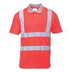 Hi-Vis Poloshirt kurzarm - Rot (RER)