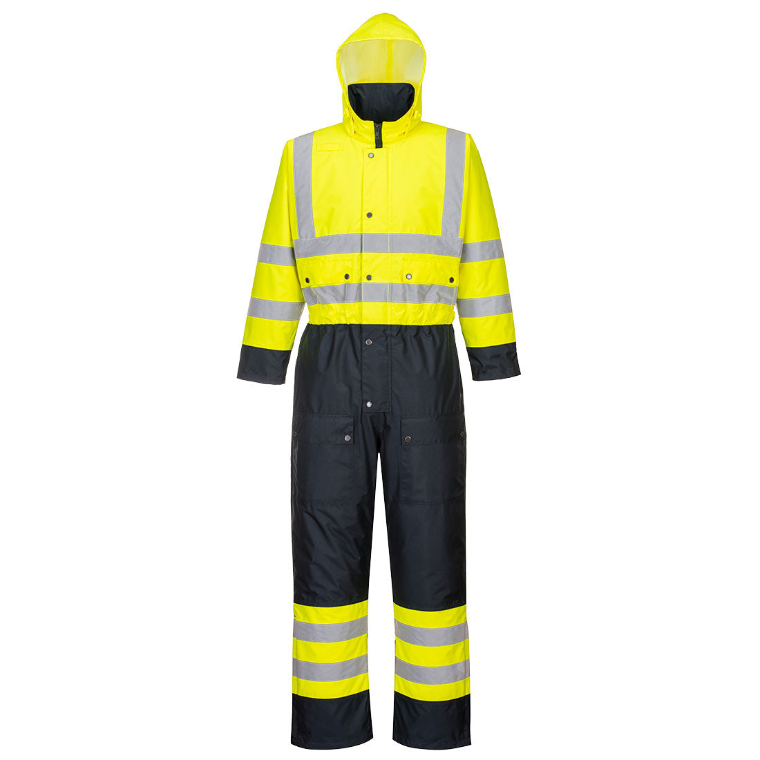 Hi-Vis Kontrast Winter Overall - Gelb/Marine (YNR)