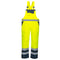 Hi-Vis Kontrast Regenlatzhose atmungsaktiv - Gelb/Marine (YNR)