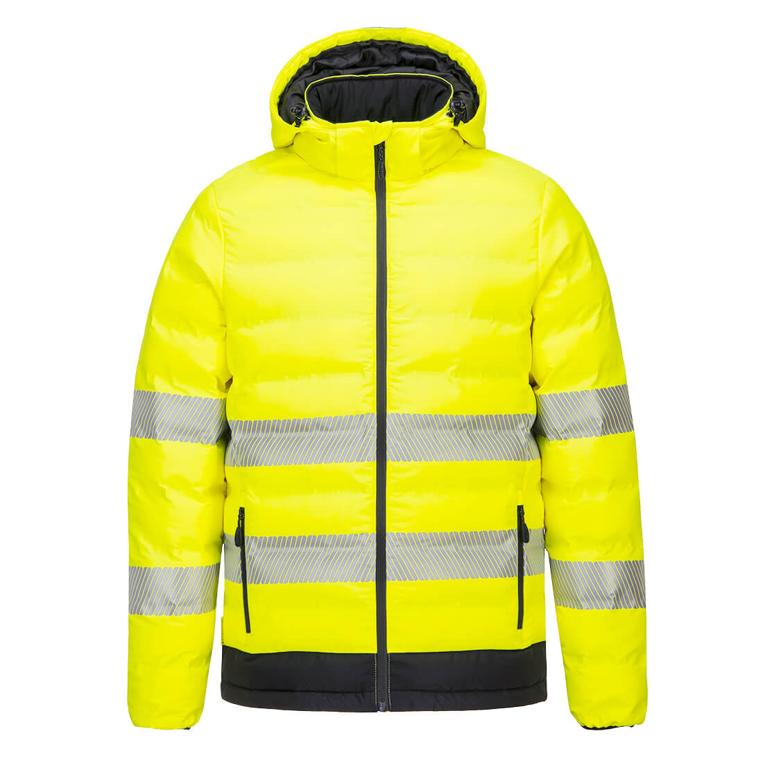 Hi-Vis Beheizbare Ultrasonic Tunneljacke - Gelb/Schwarz (YBR)