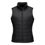 Women's Insulated Baffle Gilet - Schwarz (BKR)