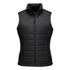 Women's Insulated Baffle Gilet - Schwarz (BKR)