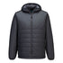 Hooded Insulated Baffle Jacket - Metallgrau (MGR)