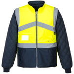 Hi-Vis  Kontrast 2-in-1-Wendejacke atmungsaktiv - Gelb/Marine (YNR)