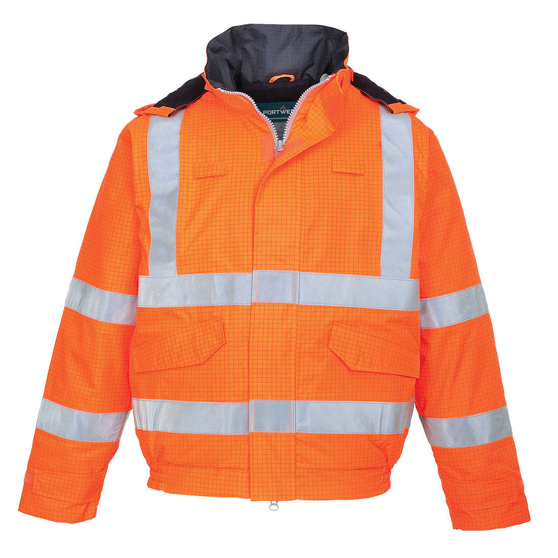 Bizflame Rain Hi-Vis FR Winter Pilotjacke - Orange (ORR)