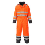 Bizflame Rain Hi-Vis FR Overall - Orange/Marine (ONR)