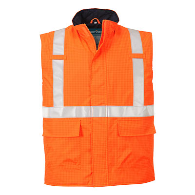 Bizflame Rain Hi-Vis FR Winterweste - Orange (ORR)