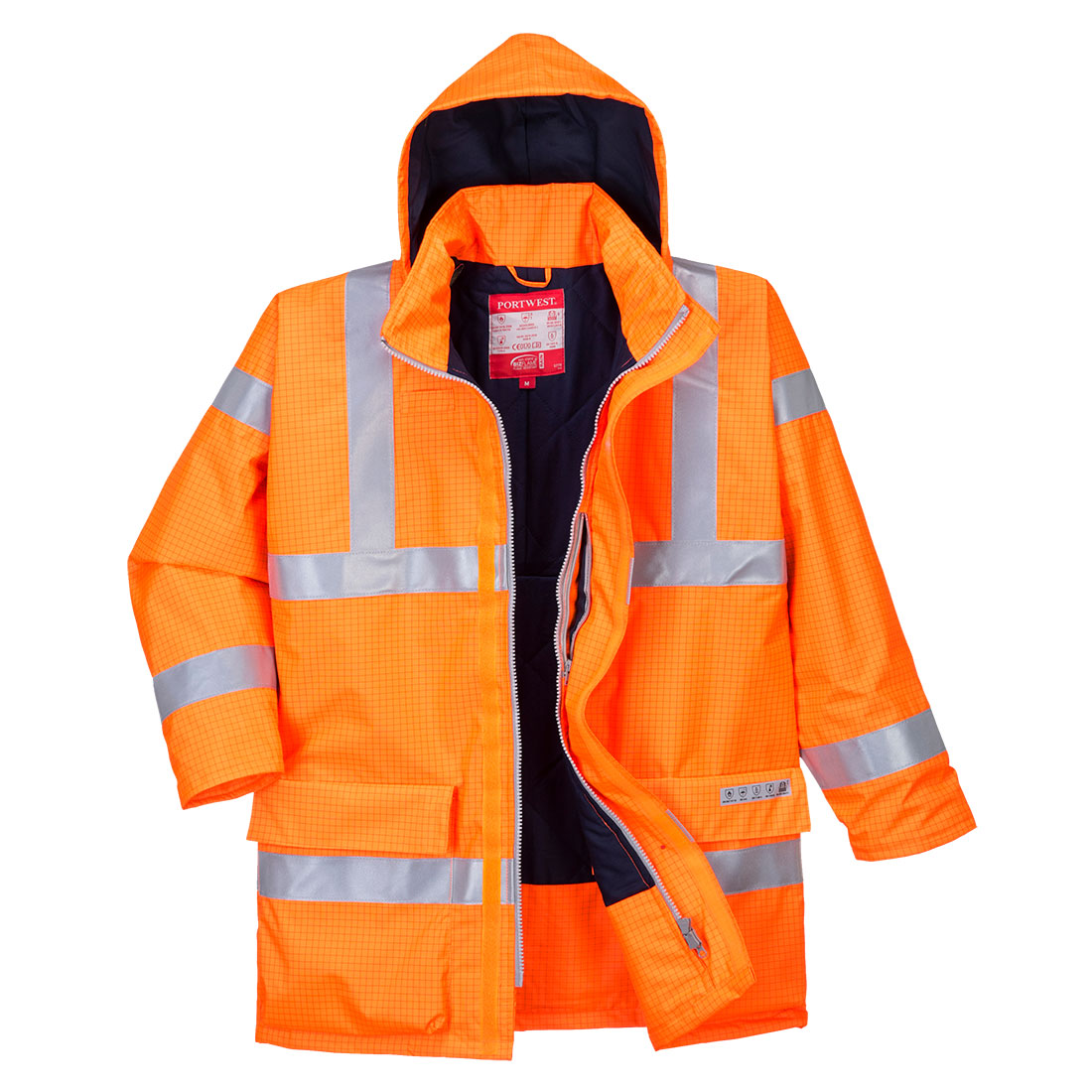 Bizflame Rain Hi-Vis FR Winterjacke - Orange (ORR)