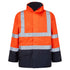 Bizflame Rain Hi-Vis Kontrast FR Jacke - Orange/Marine (ONR)