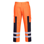 Robuste Warnschutz-Einsatzhose - Orange/Marine (ONR)