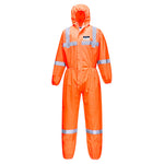 Antistatik VisTex Chemikalien SMS Overall (Pk50) - Orange (ORR)
