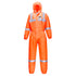 Antistatik VisTex Chemikalien SMS Overall (Pk50) - Orange (ORR)