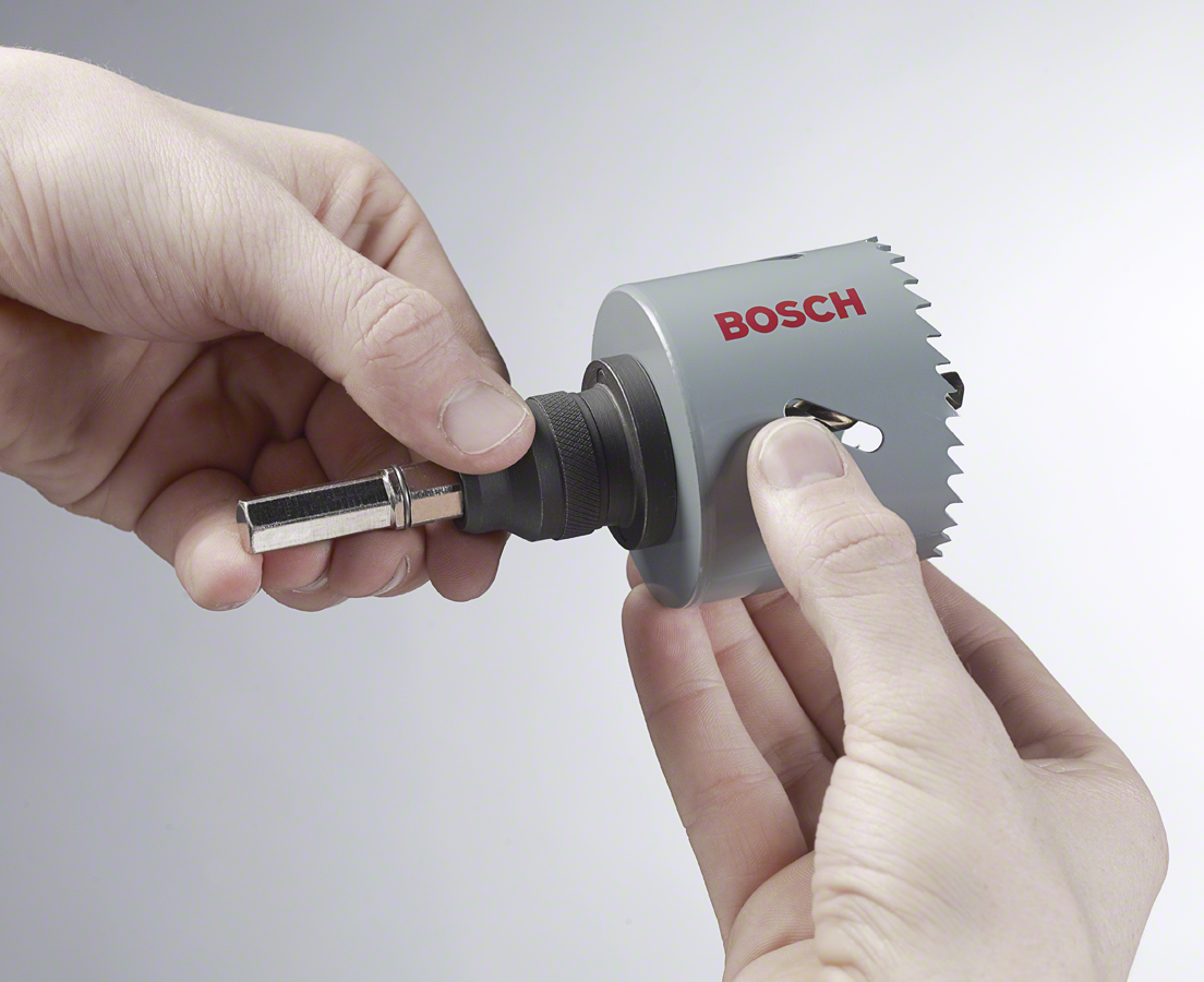 Bosch EXPERT Power Change Plus Umrüst-Set, HEX Schaft 11 mm, HSS-G, 7,15 x 45 x 85 mm, 2 Adaptermuttern