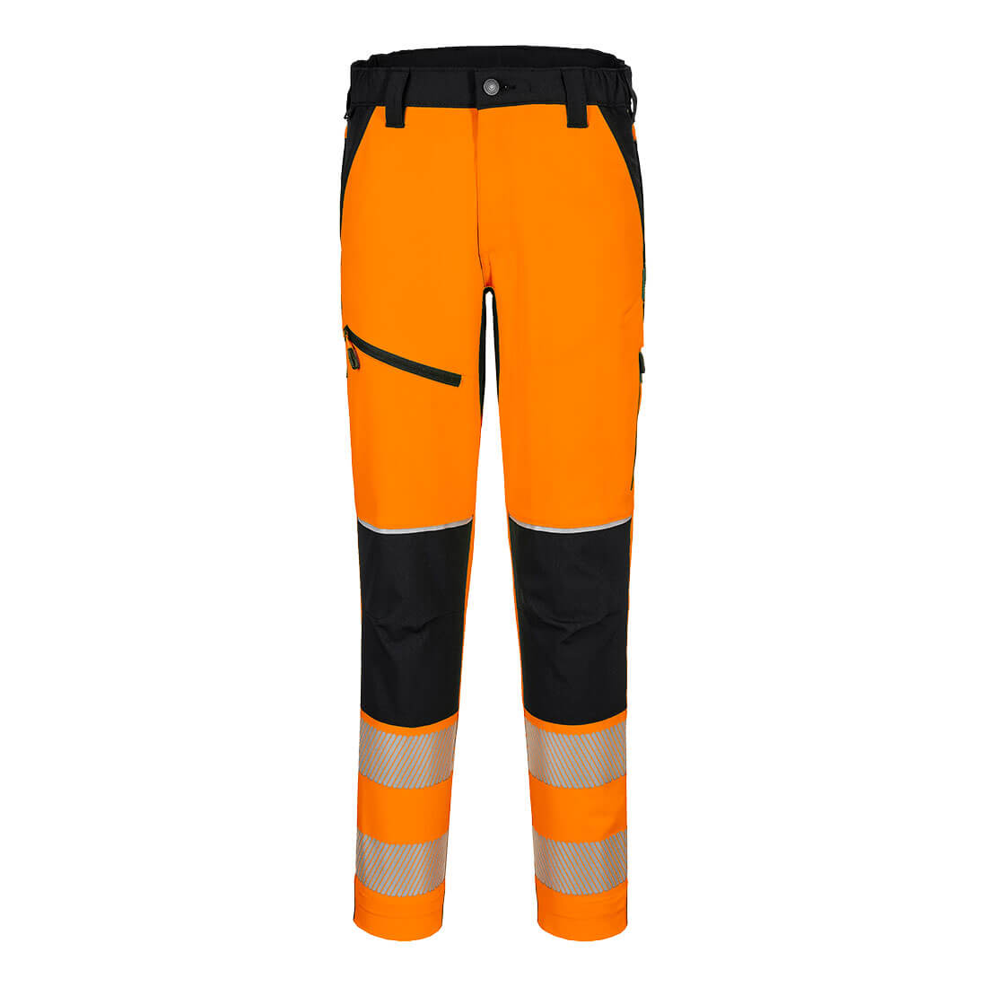PW3 Hi-Vis Stretchhose - Orange/Schwarz (OBR)