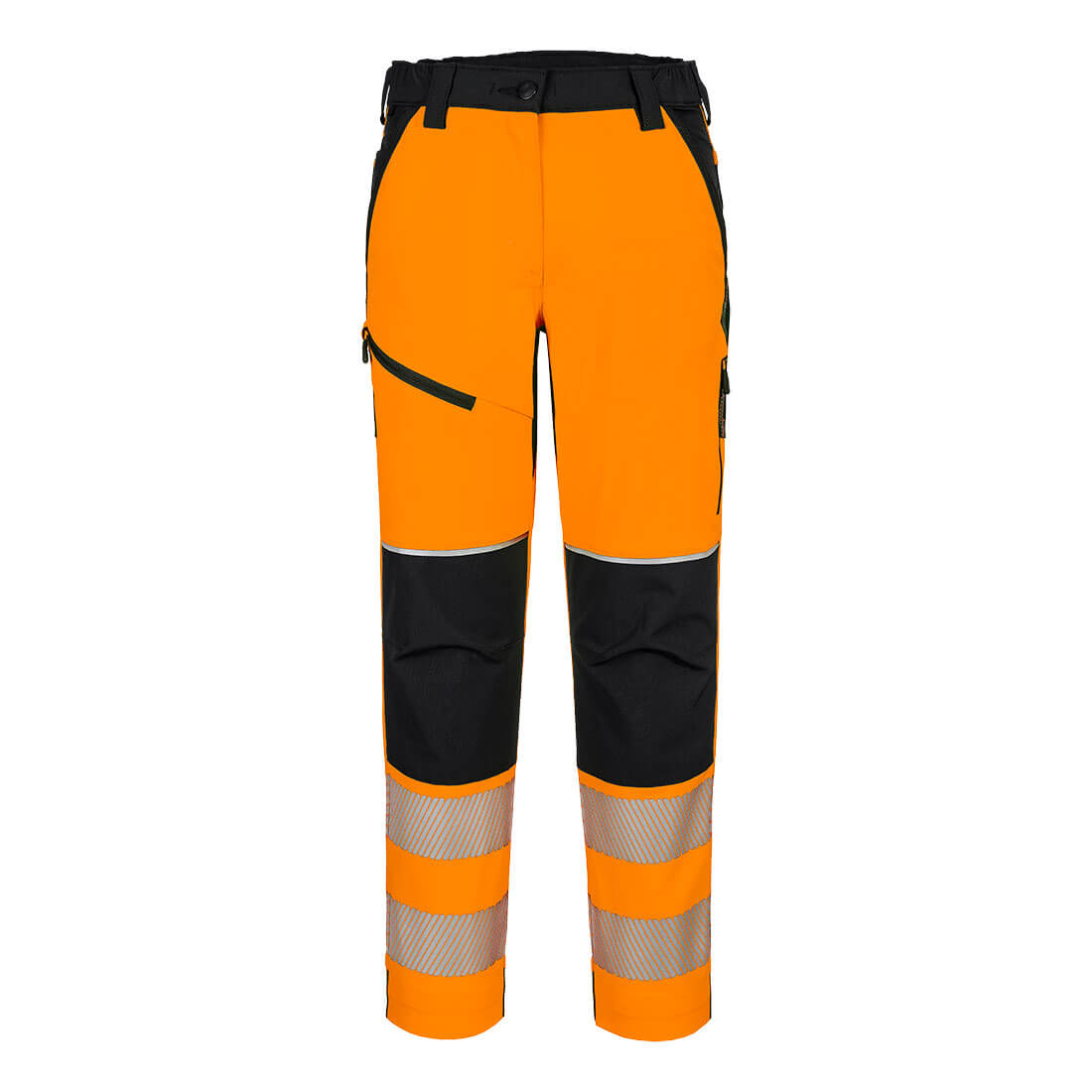 PW3 Hi-Vis  Damen Stretchhose - Orange/Schwarz (OBR)