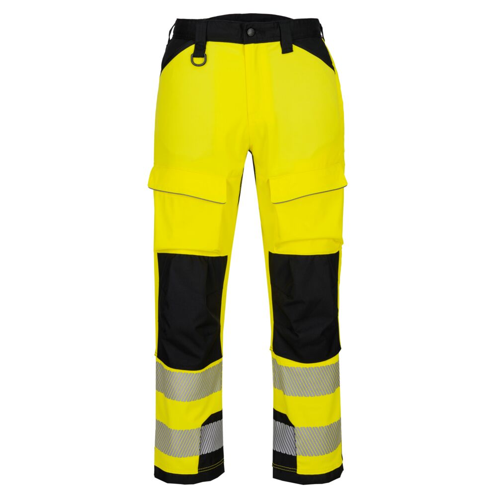 PW3 Hi-Vis Bundhose für Tragegurte - Gelb/Schwarz (YBR)