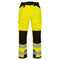 PW3 Hi-Vis Bundhose für Tragegurte - Gelb/Schwarz (YBR)