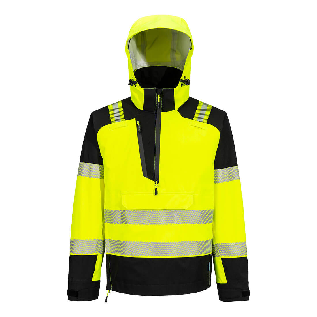 PW3 Warnschutz Schlupf-Regenjacke (3L) - Gelb/Schwarz (YBR)
