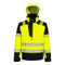 PW3 Warnschutz Schlupf-Regenjacke (3L) - Gelb/Schwarz (YBR)