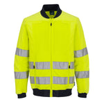 Hi-Vis Work Mesh Panel Jacket - Gelb/Marine (YNR)