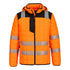 PW3 Hi-Vis quadratisch gesteppte Jacke - Orange/Schwarz (OBR)