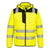 PW3 Hi-Vis quadratisch gesteppte Jacke - Gelb/Schwarz (YBR)