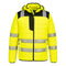 PW3 Hi-Vis quadratisch gesteppte Jacke - Gelb/Schwarz (YBR)
