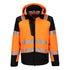 PW3 Hi-Vis Regenjacke (3L) - Orange/Schwarz (OBR)