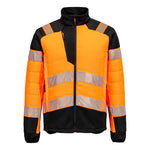 PW3 Hi-Vis Hybrid Steppjacke - Orange/Schwarz (OBR)