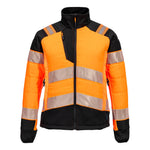PW3 Hi-Vis Damen Hybrid Steppjacke - Orange/Schwarz (OBR)
