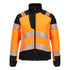PW3 Hi-Vis Damen Hybrid Steppjacke - Orange/Schwarz (OBR)
