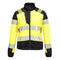 PW3 Hi-Vis Damen Hybrid Steppjacke - Gelb/Schwarz (YBR)