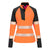 PW3 Hi-Vis Damen Sweatshirt 1/4 Reißverschluss - Orange/Schwarz (OBR)