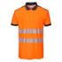PW3 Hi-Vis Cotton Comfort Poloshirt kurzarm - Orange/Schwarz (OBR)