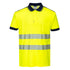 PW3 Hi-Vis Cotton Comfort Poloshirt kurzarm - Gelb/Marine (YNR)