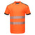 PW3 Hi-Vis Cotton Comfort T-Shirt kurzarm - Orange/Schwarz (OBR)