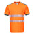 PW3 Hi-Vis Cotton Comfort T-Shirt kurzarm - Orange/Grau (OGY)