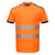 PW3 Hi-Vis Cotton Comfort T-Shirt kurzarm - Orange/Marine (ONR)