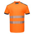 PW3 Hi-Vis Cotton Comfort T-Shirt kurzarm - Orange/Marine (ONR)