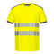 PW3 Hi-Vis Cotton Comfort T-Shirt kurzarm - Gelb/Grau (YGY)