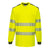 PW3 Hi-Vis Cotton Comfort T-Shirt, langarm - Gelb/Schwarz (YBR)