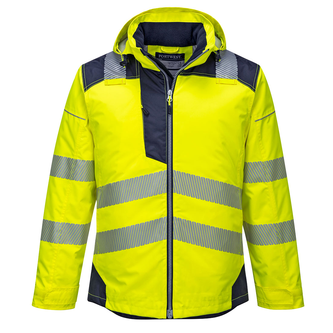 PW3 Hi-Vis Winter Jacke - Gelb/Marine (YNR)