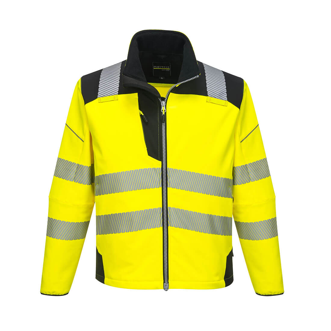 PW3 Hi-Vis Softshelljacke - Gelb/Schwarz (YBR)