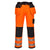 PW3 Hi-Vis Arbeitsbundhose mit Holstertaschen - Orange/Schwarz (OBS)