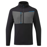WX3 Tech Fleecepullover mit 1/2 Reißverschluss - Schwarz (BKR)